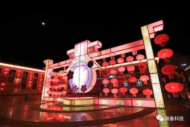 酒泉东风航天城的元宵灯展